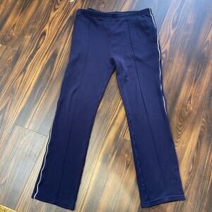 VTG Christian Dior Monsieur Track Pants Center Front Seam & White Side Piping